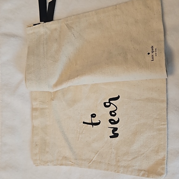Kate Spade | NWOT Travel Ribbon Drawstring Drop Cloth Bags - Picture 2 of 10